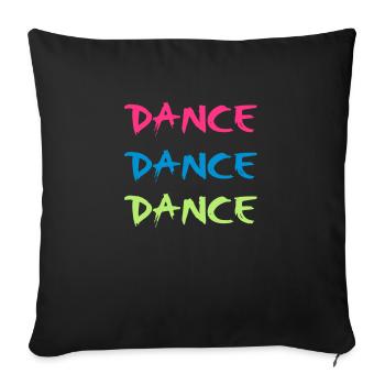 Dance - Sofakissenbezug 45 x 45 cm - Schwarz - Vorne