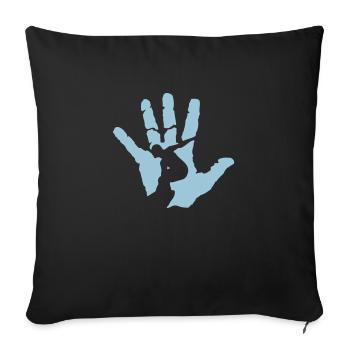 Hand Surfer Logo Surfer - Sofakissenbezug 45 x 45 cm - Schwarz - Vorne
