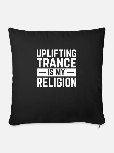 Erhebende Trance - Sofakissenbezug 45 x 45 cm - Schwarz