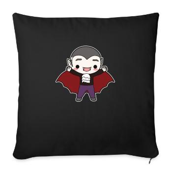 Vampire - Sofa pillowcase 17,3'' x 17,3'' (45 x 45 cm) - black - Front