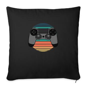 Spielkonsul - Sofakissenbezug 45 x 45 cm - Schwarz - Vorne