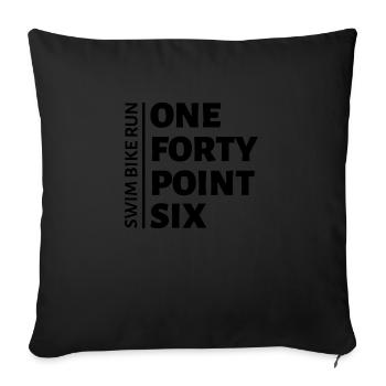 Triathlon Swim Bike Run Marathon - Sofa pillowcase 17,3'' x 17,3'' (45 x 45 cm) - black - Front