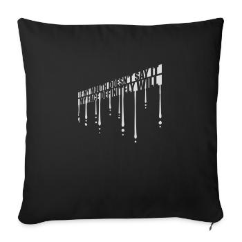 Mon visage le fera certainement - Housse de coussin décorative 45 x 45 cm - noir - Devant
