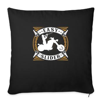 Trombone Player Biker Easy Rider Slider Funny - Sofakissenbezug 45 x 45 cm - Schwarz - Vorne