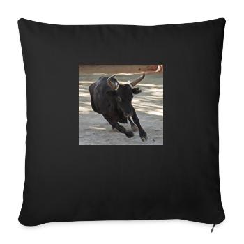 TAUREAU CAMARGUE - Housse de coussin décorative 45 x 45 cm - noir - Devant