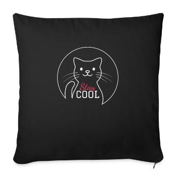 Stay Cool - Sofa pillowcase 17,3'' x 17,3'' (45 x 45 cm) - black - Front