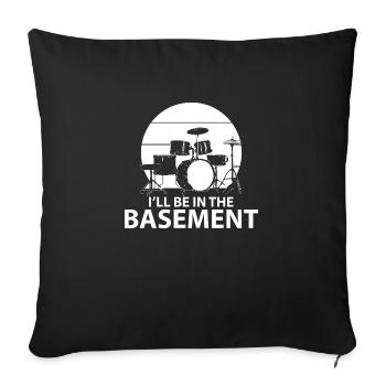 Batterie, Tambour, Musique, Instrument - Housse de coussin décorative 45 x 45 cm - noir - Devant