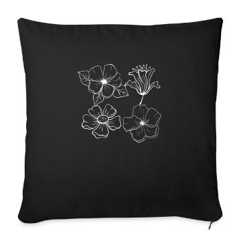 Florist Flower Plant Nature Gardener - Sofa pillowcase 17,3'' x 17,3'' (45 x 45 cm) - black - Front