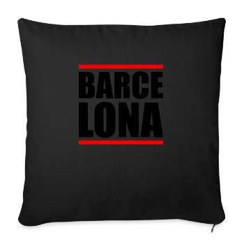 Barcelone Design 2 - Housse de coussin décorative 45 x 45 cm - noir - Devant