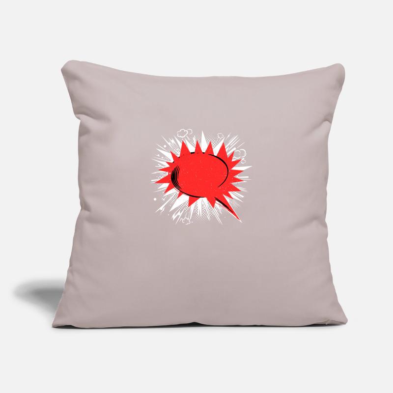 Empty speech bubble Sofa pillowcase 17,3'' x 17,3'' (45 x 45 cm)