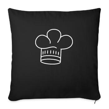 Toque - Housse de coussin décorative 45 x 45 cm - noir - Devant