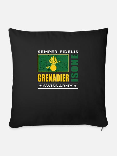 Grenadier - Sofakissenbezug 45 x 45 cm - Schwarz