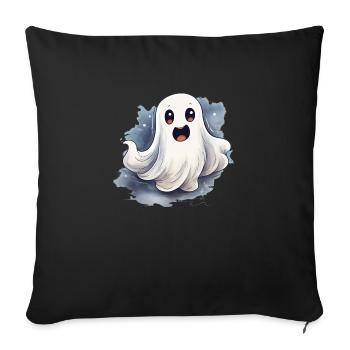 Fantôme - Housse de coussin décorative 45 x 45 cm - noir - Devant