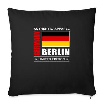 Berlin - Sofakissenbezug 45 x 45 cm - Schwarz - Vorne