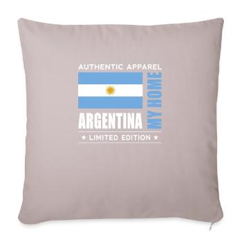 Argentine - Housse de coussin décorative 45 x 45 cm - taupe clair - Devant