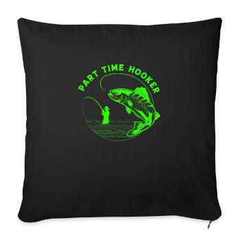 Fish Fishing Lake Sea Fishing Fauna Exotic - Sofa pillowcase 17,3'' x 17,3'' (45 x 45 cm) - black - Front