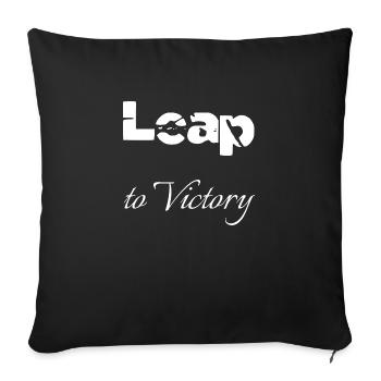 ski jumping season thrill ride birthday present - Sofakissenbezug 45 x 45 cm - Schwarz - Vorne