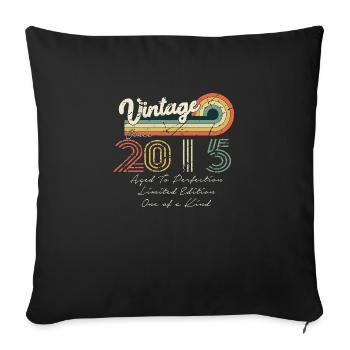2015 Vintage Klassiker 2015 - Sofakissenbezug 45 x 45 cm - Schwarz - Vorne