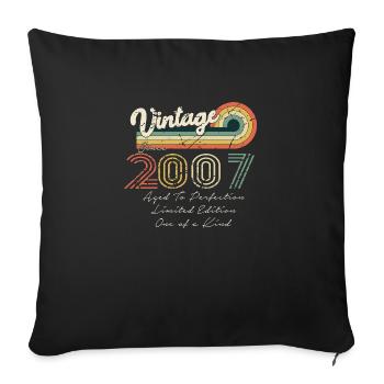 2007 Vintage Klassiker 2007 - Sofakissenbezug 45 x 45 cm - Schwarz - Vorne
