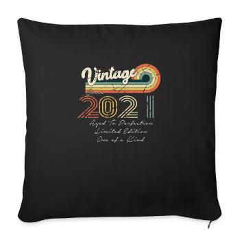 2021 Vintage Classic 2021 - Sofa pillowcase 17,3'' x 17,3'' (45 x 45 cm) - black - Front