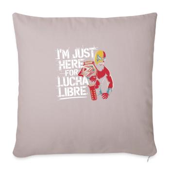 Style de lutte avec masque - Housse de coussin décorative 45 x 45 cm - taupe clair - Devant