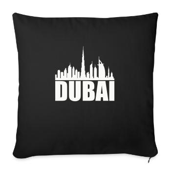 dubai skyline 1 - Sofakissenbezug 45 x 45 cm - Schwarz - Vorne