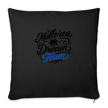 Mallorca Dream Team - Sofa pillowcase 17,3'' x 17,3'' (45 x 45 cm) - black - Front