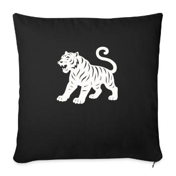 tiger - Sofakissenbezug 45 x 45 cm - Schwarz - Vorne