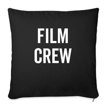 Équipe de tournage - Housse de coussin décorative 45 x 45 cm - noir - Devant