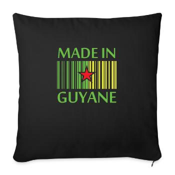 Made in guyane - Housse de coussin décorative 45 x 45 cm - noir - Devant