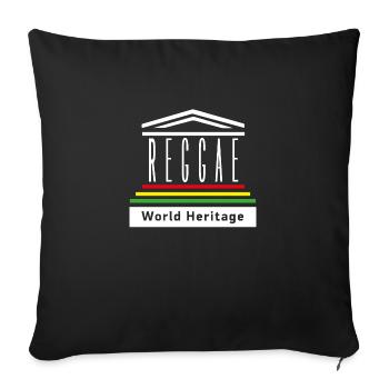 Patrimoine mondial Reggae - Housse de coussin décorative 45 x 45 cm - noir - Devant