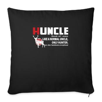 Chemise Définition Oncle de Chasse Oncle Oncle Hunti - Housse de coussin décorative 45 x 45 cm - noir - Devant