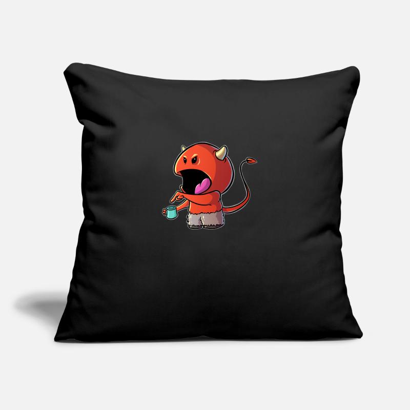 Coffee Devil - Café Diables Housse de coussin décorative 45 x 45 cm