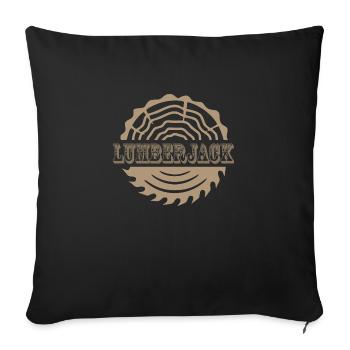 Lumberjack - Sofa pillowcase 17,3'' x 17,3'' (45 x 45 cm) - black - Front