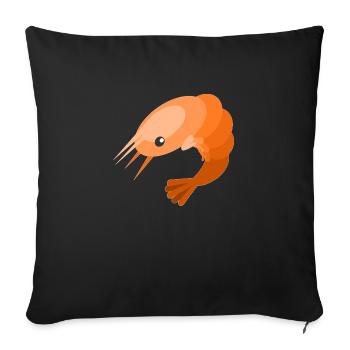 SHRIMP - Sofa pillowcase 17,3'' x 17,3'' (45 x 45 cm) - black - Front