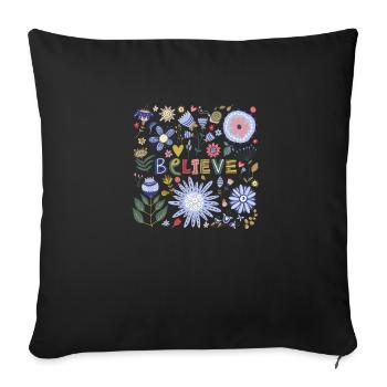 Jesus Christ,Jesus Christ,Jesus Christ,Jesus - Sofa pillowcase 17,3'' x 17,3'' (45 x 45 cm) - black - Front
