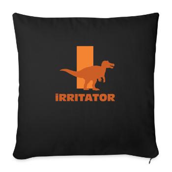 Dino Dinosaur Alphabet Name Letter I Vector - Sofa pillowcase 17,3'' x 17,3'' (45 x 45 cm) - black - Front