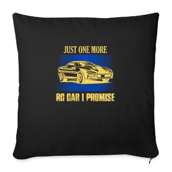 Juste une voiture RC de plus que je promets Télécommande Mod - Housse de coussin décorative 45 x 45 cm - noir - Devant