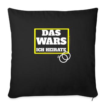 Das Wars - Sofakissenbezug 45 x 45 cm - Schwarz - Vorne