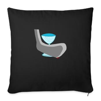 The fragile - Sofa pillowcase 17,3'' x 17,3'' (45 x 45 cm) - black - Front