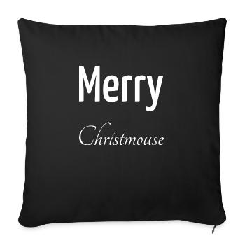 Beards Croos Cat Funny Quote Wisdom Happy Fun - Sofa pillowcase 17,3'' x 17,3'' (45 x 45 cm) - black - Front