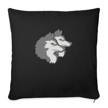 Team Logo Wolf Pack - Sofa pillowcase 17,3'' x 17,3'' (45 x 45 cm) - black - Front