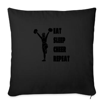 Cheerleader Cheerleader Girls Cheerleading - Sofa pillowcase 17,3'' x 17,3'' (45 x 45 cm) - black - Front