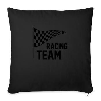 Racing Team - Sofa pillowcase 17,3'' x 17,3'' (45 x 45 cm) - black - Front