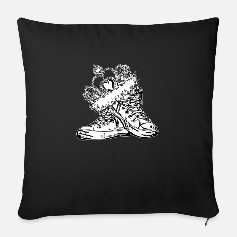 Bachelor Party // YAA // Bride Squad // Ring - Sofa pillowcase 17,3'' x 17,3'' (45 x 45 cm) - black