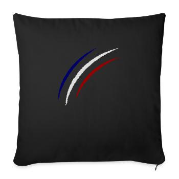 krallen france - Sofakissenbezug 45 x 45 cm - Schwarz - Vorne