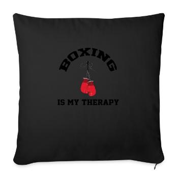 je peux pas j'ai BOXE BEST-SELLER 🌟🌟 - Housse de coussin décorative 45 x 45 cm - noir - Devant