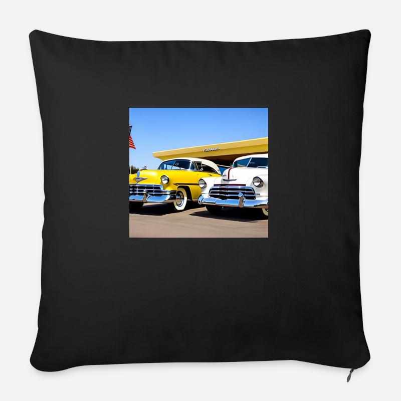 C28 - Sofakissenbezug 45 x 45 cm - Schwarz