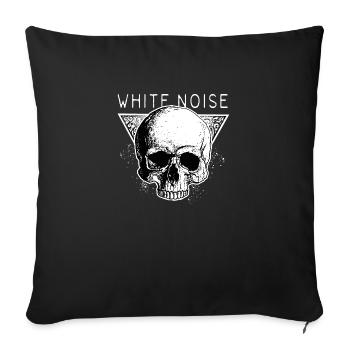 white noise - Sofakissenbezug 45 x 45 cm - Schwarz - Vorne