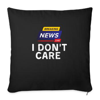 Breaking News - Sofa pillowcase 17,3'' x 17,3'' (45 x 45 cm) - black - Front